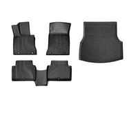 Tappetini auto antiscivolo per tutte stagioni Tappetini Per Auto Per Genesis G80 G70 5 6 7 Posti Set Completo Tappetino Tutte Le Stagioni Protezione Bagagliaio Fodera Schienale Tappetino Set completo(