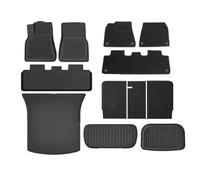 Tappetini Auto Antiscivolo Tappetini Auto A Copertura Totale Per Tesla Per Model Y Per Juniper 2025 2026 Tappetino A Doppio Strato Per Bagagliaio E Schienale Impermeabile Tappetino(Imposta 1)