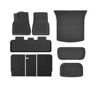 Tappetini auto antiscivolo tutte stagioni Tappetini Auto A Copertura Totale Per Tesla Per Model Y Per Juniper 2025 2026 Tappetino A Doppio Strato Per Bagagliaio E Schienale cuscinetti(SET 5)