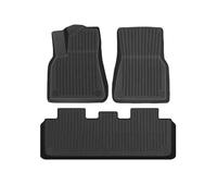 Tappetini auto antiscivolo tutte stagioni Tappetini Auto A Copertura Totale Per Tesla Per Model Y Per Juniper 2025 2026 Tappetino A Doppio Strato Per Bagagliaio E Schienale cuscinetti(SET 8)