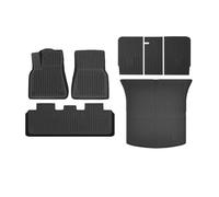 Tappetini auto antiscivolo tutte stagioni Tappetini Auto A Copertura Totale Per Tesla Per Model Y Per Juniper 2025 2026 Tappetino A Doppio Strato Per Bagagliaio E Schienale cuscinetti(SET 4)