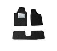 Tappetini Auto compatibile per Panda 750-1000 (1986-2003), Set Completo in Moquette Nera, con Battitacco in Gomma