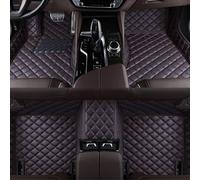 Tappetini Auto Copertura Totale in Pelle Personalizzati per Alfa Romeo Stelvio 2017-2022, Antiusura Impermeabile Tappeto Antiscivolo Tappetino Set,B/Black-Red