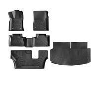 Tappetini Auto Gomma Per Dodge Per Durango 2016-2024 6/7 Posti Tappetini Auto TEP Bagagliaio Tutte Le Stagioni Tappetino Schienale(7 seat-6pcs)