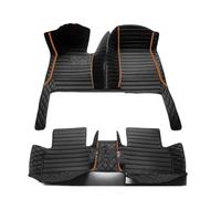 Tappetini Auto Gomma Tappetini Auto Poggiapiedi Coperture Ricambi Auto Per Genesis G70 2022 2023 2024(Black orange)