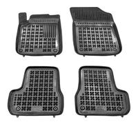 Tappetini auto in gomma neri set complete su misura per Citroen C3 II 2009-2016