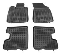 Tappetini auto in gomma neri set complete su misura per Dacia Sandero I 2008-12