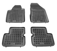 Tappetini auto in gomma neri set complete su misura per Fiat Bravo II 2007-2014