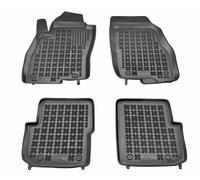 Tappetini auto in gomma neri set complete su misura per Fiat Punto Evo 2009-2012