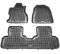 Tappetini auto in gomma neri set complete su misura per Honda Civic VII 3 porte