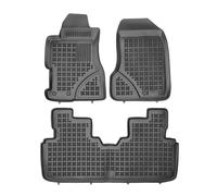 Tappetini auto in gomma neri set complete su misura per Honda Civic VII 5 porte
