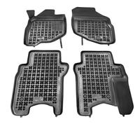 Tappetini auto in gomma neri set complete su misura per Honda Jazz II 2002-2008