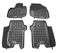 Tappetini auto in gomma neri set complete su misura per Honda Jazz III 2008-2015
