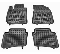 Tappetini auto in gomma neri set complete su misura per Hyundai i20 II 2014-