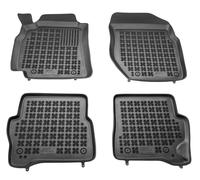 Tappetini auto in gomma neri set complete su misura per Nissan Almera II N16