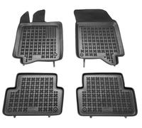 Tappetini auto in gomma neri set complete su misura per Renault Laguna II
