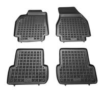 Tappetini auto in gomma neri set complete su misura per Renault Megane II