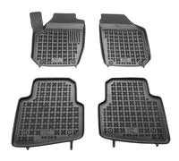 Tappetini auto in gomma neri set complete su misura per Skoda Yeti VW Golf Plus