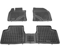 Tappetini auto in gomma neri set complete su misura per Toyota Avensis III T27