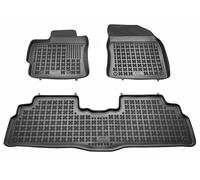Tappetini auto in gomma neri set complete su misura per Toyota Verso 2009-2018