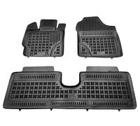 Tappetini auto in gomma neri set complete su misura per Toyota Yaris III 5 porte