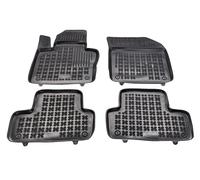 Tappetini auto in gomma neri set complete su misura per Volvo XC60 II 2017-