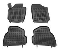Tappetini auto in gomma neri set complete su misura per VW Polo V 2009-2017