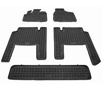 Tappetini auto in gomma neri set su misura per Chrysler Voyager V 7 posti