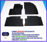 Tappetini auto in Gomma su misura - Tappeti Auto Set 4 PZ. per Clio IV 2012>