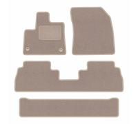 Tappetini auto in moquette beige per: Citroen Berlingo III 2018- 7 posti