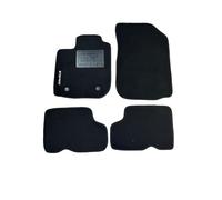 Tappetini Auto in Moquette per Dacia Stepway 2012-2020, Set 4 Pezzi, Antiscivolo con Battitacco PVC, Nero (moquette standard, 1 ricamo)