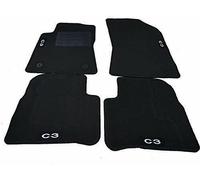 Tappetini auto in moquette su misura 4 Loghi 2 fix per C3 2016>
