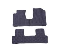 Tappetini Auto In Pelle per Honda CR-V 2007-2011 Nero Cuciture Blu Set 3 Pz