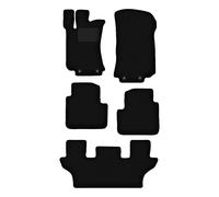 Tappetini auto in velluto nero per: Mercedes R251 / V251 7 posti (2005-2013)