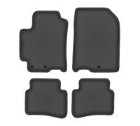 Tappetini auto in velluto per Kia Rio IV dal 2017 hatchback 4 pezzi Nero DURBAN
