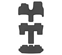 Tappetini auto in velluto per Peugeot 807 2002-2014 7 posti 3 pezzi Nero DURBAN