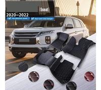 Tappetini Auto Moquette Tappetini Per Auto Per Mitsubishi ASX Per Outlander Sport 5 Posti 2020~2022 Tappeto In Pelle Di Lusso Anti Dirt Pad Tappetini Auto Mats(Nero)
