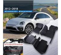 Tappetini Auto Moquette Tappetino Per Auto Per VW Per Per Maggiolino Per Coccinelle Per Kafer A5 2012~2018 Non Scatola Del Computer Impermeabile Tappetini Auto Mats(VINO ROSSO)