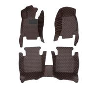 Tappetini Auto Per BMW Serie 1 Per MK2 F20 2012~2019 Tappetini Protettivi In pelle Di Lusso 3 Pezzi/1 Set(Caffè,RHD)