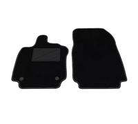 Tappetini Auto per Clio 4 dal 2012 al 2019 | Kit Tappeti Anteriori Lato Guida e Passeggero | Set 2 Pezzi | Moquette e Gomma Alta Qualità | Fondo Antiscivolo | Battitacco PVC