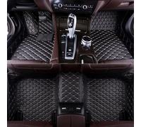 Tappetini Auto per Cupra Leon 2009 2010 2011 2012 (LHD), all-Inclusive Fatto Misura Tappetino Pelle Antiscivolo Impermeabile Antiusura Tappeti Moquette,Black-Beige