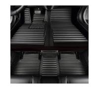 Tappetini Auto Per Mercedes Per Benz Per GLE Per W167 2020 2021 2022 2023 2024 Tappetini Auto Pelle Righe 7 Posti Opachi Resistenti Allo Sporco(Nero)