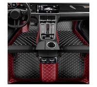 Tappetini Auto Per Mercedes Per Benz Per ML W166 2012-2016 GLK Interni In Pelle Artificiale Personalizzata Tappetino Per Auto(Wine Red Black 5 Sea)