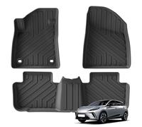 Tappetini Auto Per MG 4 Per EV 2022-2024 Tappetini Auto In TPE 3D Trazione A Sinistra Adatti A Tutte Le Stagioni(LHD 3P)