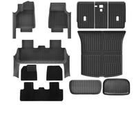 Tappetini Auto Per Tesla Per Model Y Per Juniper 2025 Tappetino Per Bagagliaio Per Tutte Stagioni Con Strisce Di Protezione Per Battitacco. Tappetini Auto Tutte Stagioni(DL-12 PCS)