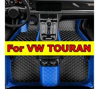 Tappetini auto per Volkswagen TOURAN 7 posti 2006 2007 2008 2009 2010 2011 2012 2013 2014 2015 Fodere per pavimenti in pelle impermeabile