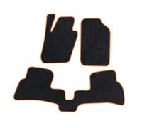 Tappetini auto Per VW Per Polo 2011- Tappetini Per Auto Tappeti Moquette(Arancia)