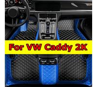 Tappetini auto per VW Volkswagen Caddy 2K 2015 2016 2017 2018 2019 Fodere per pavimenti in pelle di lusso impermeabili Tappeto a copertura totale