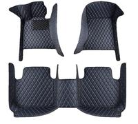 Tappetini Auto Personalizzati per BMW 1 Series E81 2 Door 2007-2011 (LHD), Set Completo Anteriore e Posteriore Copertura Totale Antiscivolo Protezione,B Black+Blue