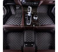 Tappetini Auto Personalizzati per Lamborghini Urus 2018 2019 2020 2021 2022 2023 2024, Antiusura Pelle Tappetino Completo Mat Set Auto Pavimento Protezione,Black-Beige